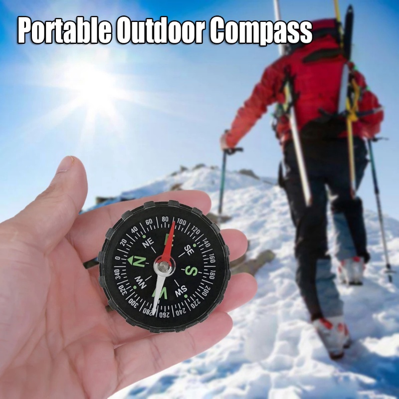 [Harga Grosir] 45mm Portable Mini Handheld Precise Compass Pemandu Praktis Outdoor Camping Hiking Adventure Navigasi Survival Aksesoris Alat Panduan Menunjuk