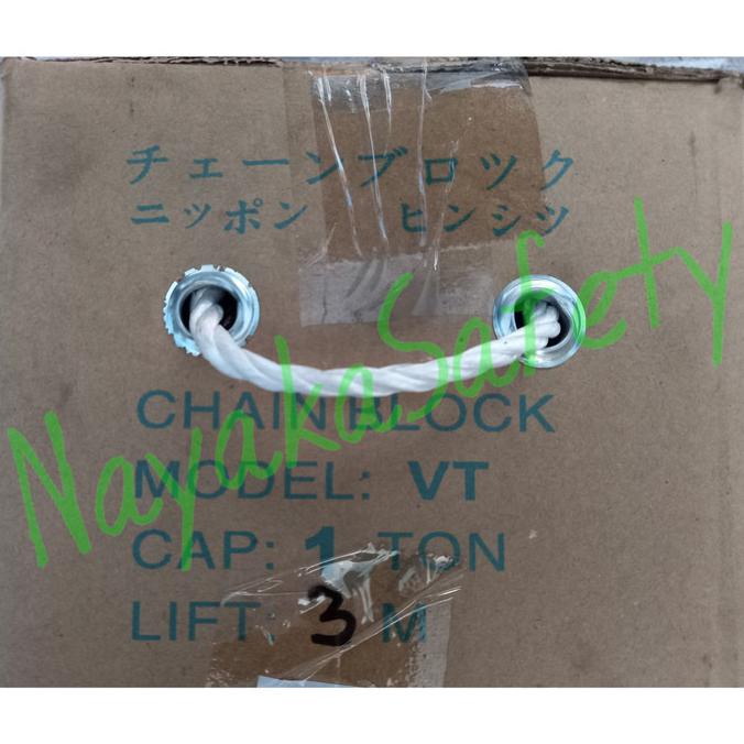 Chain Block Toyo 1Ton X 3Meter / Takel / Katrol Angkat Standar Jepang