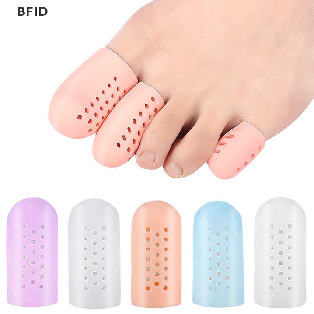 [BFID] 1pasang Pelindung Jari Kaki Silicone Gel Cover Cap Toe Separator Pereda Nyeri [ID]