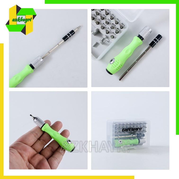 Taffware Obeng 30in1 Magnetic Screwdrivers Tool Service HP Komputer