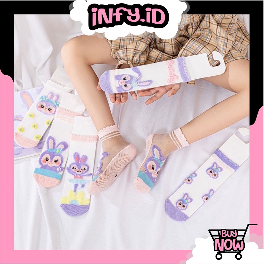 INFY - Kaos Kaki Anak Motif Rabbit Kaus Kaki Bayi Kelinci Lucu KK049