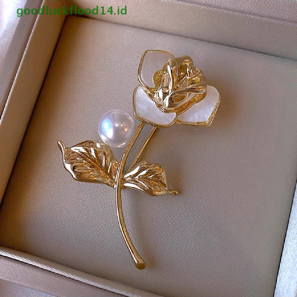 [GOOGFOUR] Bros Bunga Mawar Untuk Wanita Pria Kecantikan Flower Brooch Pin Hadiah Aksesoris [TOP]