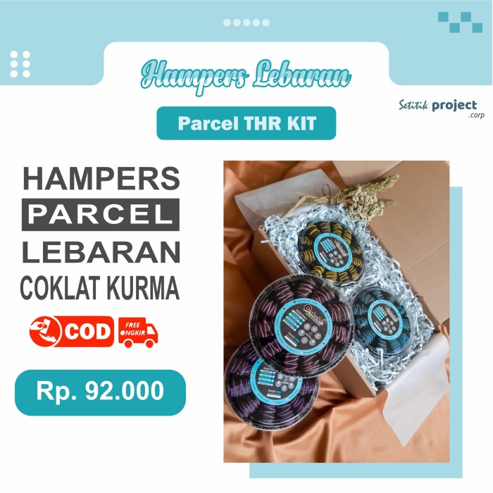 

✨READY✨ -Hampers Lebaran Parcel Lebaran Kurma Coklat PAKET THR KIT - Mix + Mede- 1.1.23