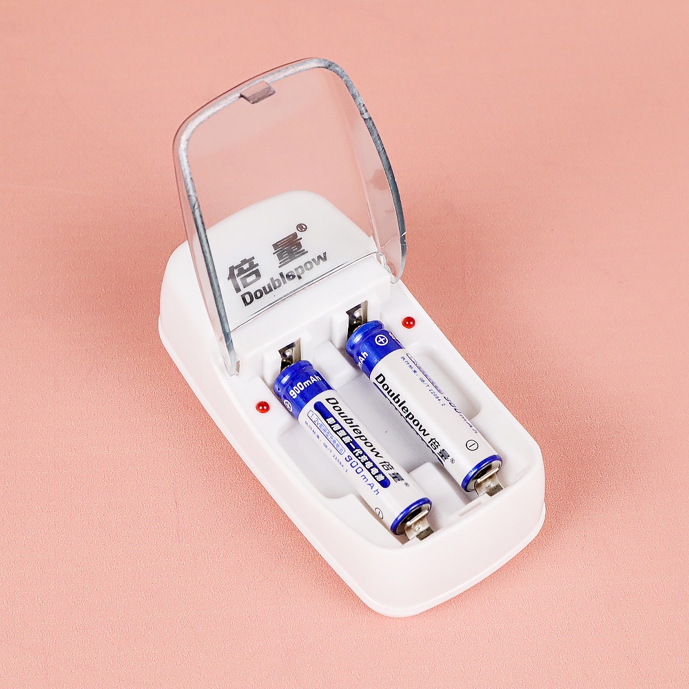 Baterai Charger AAA / AA Doublepow` 2 Slot Battery` Recharger Batre Cas A3 / A2