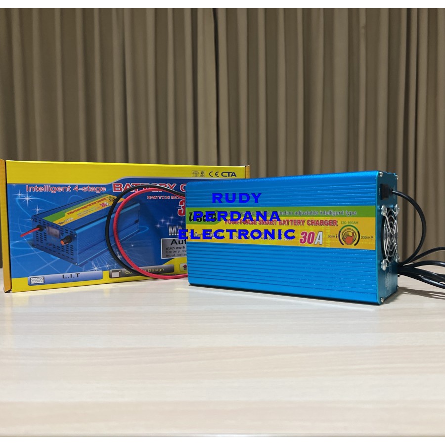 CHARGER AKI DC 12V AC 180-250V 30A 30 AMPERE USAT MA-1230 MOBIL MOTOR