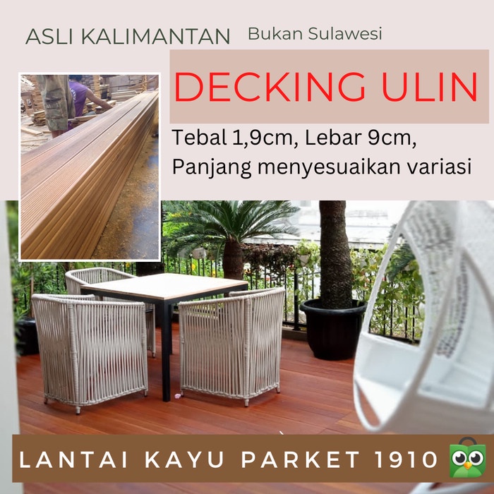 Lantai Decking Kayu Ulin Kalimantan Bukan Sulawesi