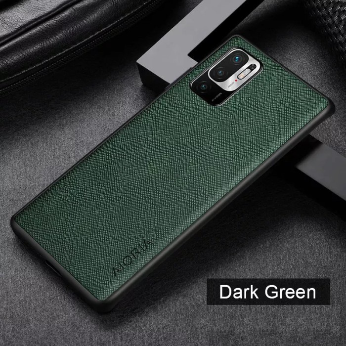 Casing Xiaomi Redmi NOTE 10S HARD Soft Case Canvas SlimTekstur Kulit