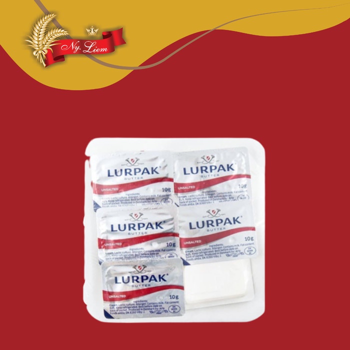 LURPAK Unsalted Butter/ Mentega Minidish / Portion 10 x 10 gram