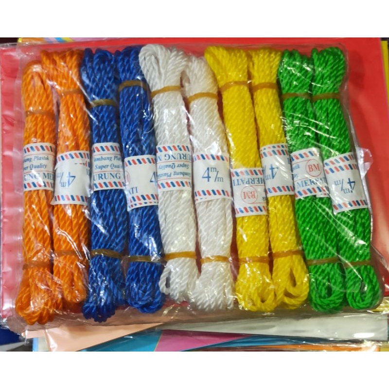 

TALI TAMBANG PLASTIK 4 mm / tambang nilon plastik