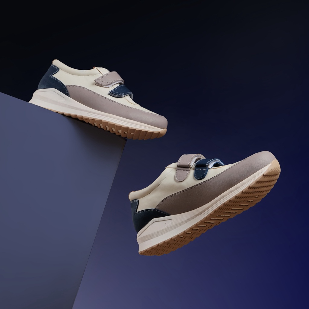 ASUKA SUNSET ORIGINAL x NAEERA Sepatu Sneakers Wanita Kets Casual Cewek Kuliah Hangout Jalan Santai Main Nongkrong Sneaker Remaja Dewasa Fashion Sport Cream Brown Shoes Premium Footwear OOTD Model Kasual Gaya Fashionable Kekinian Terbaru Modis Branded