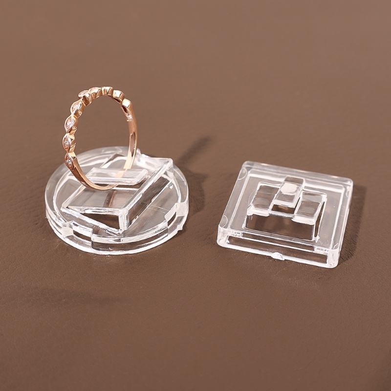 Stand Holder Display Cincin Jari Transparan/Jewelry Tray Ring Etalase Plastik