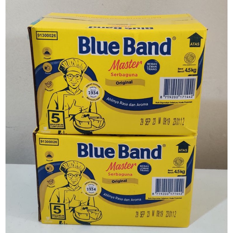 Blue Band Master Margarine Original 4.5kg Pack Pabrik