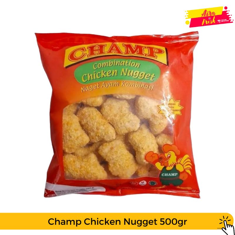 

Champ Chicken Nugget 500GR / Naget Ayam Frozen Food