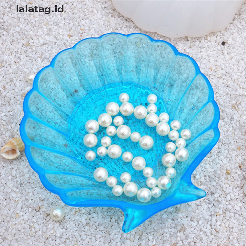 [lalatag] Cetakan Silikon Beton Bentuk Kerang Penyimpanan Perhiasan Scallop Lem Tray Mold [ID]