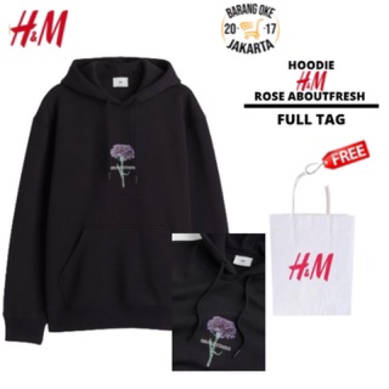 COD 9.9 Hoodie Sweater HnM Pria Wanita Rose AboutFresh Jaket H&amp;M Cowok Cewek Full Tag