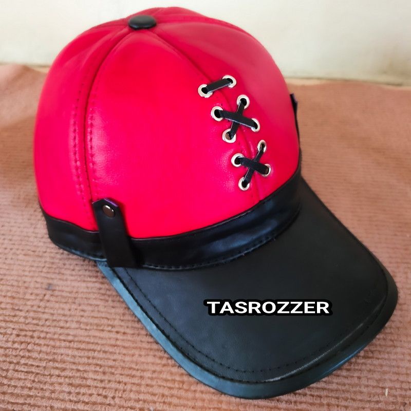 Topi kulit asli pria model new