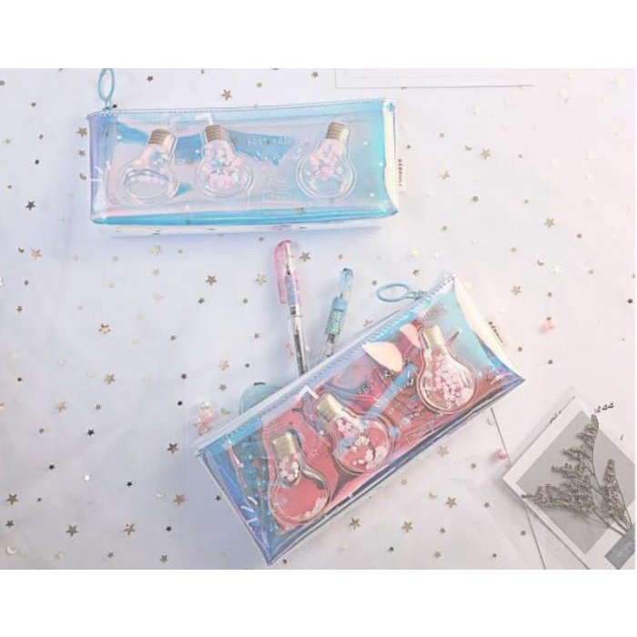 

RUMAUMA Pencil Case Bulb Tempat Pensil PULPEN ATK Anak Sekolah Lucu