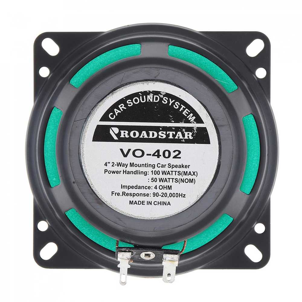 ROADSTAR Speaker Coaxial Mobil HiFi 4 Inch 100W 1 PCS - VO-402