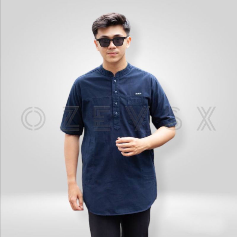 Baju Koko Kurta Alhilla Pria Dewasa Koko kurta Pakistan Lengan Pendek Original Premium