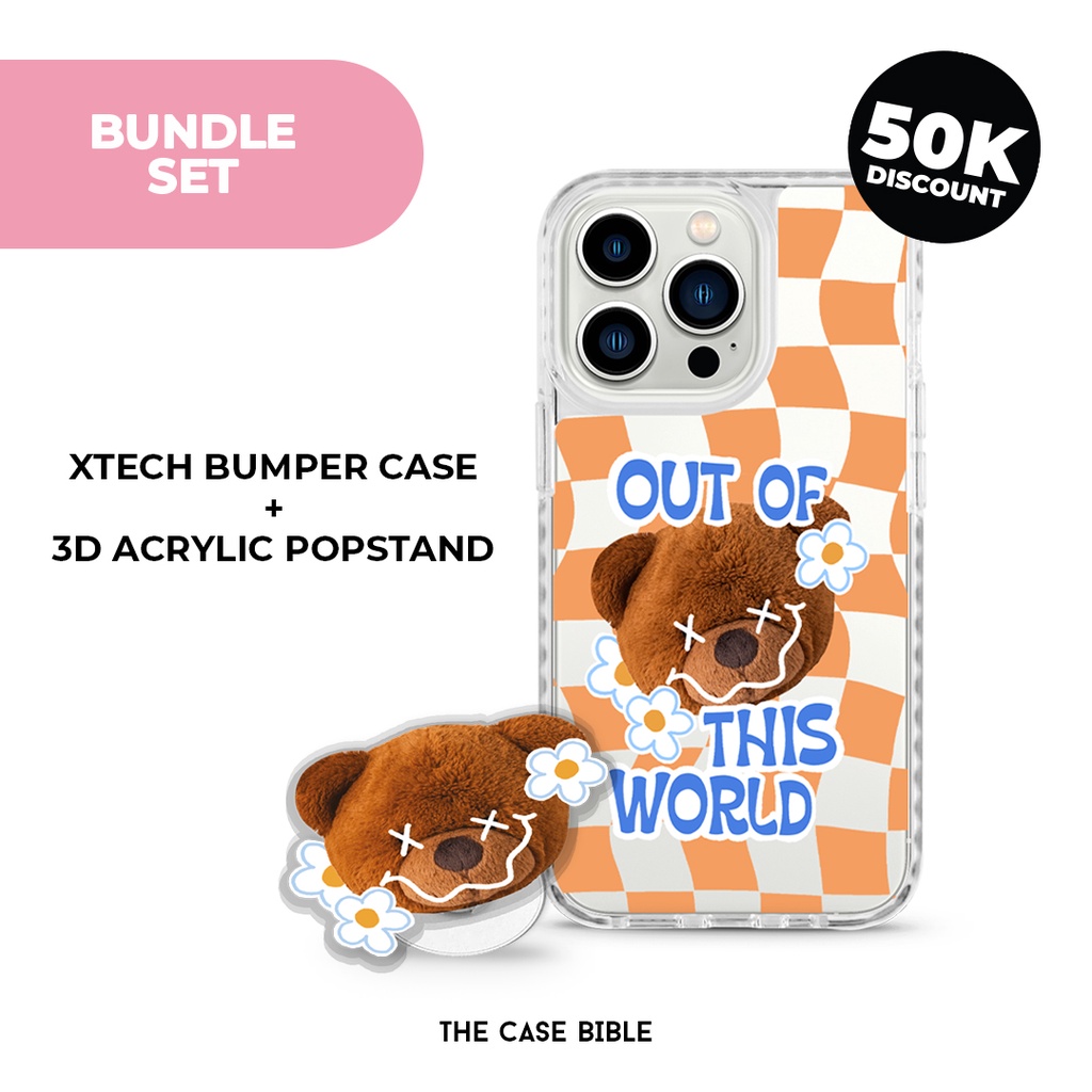 BUNDLE SET - X-Tech Bumper Case &amp; Acrylic Popstand