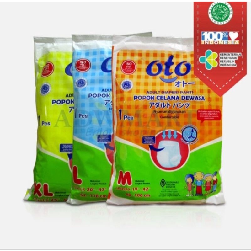 OTO DIAPERS dewasa 1 DUS ISI 96 sachet PROMO