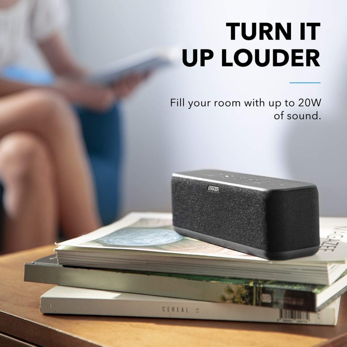 Anker Soundcore Boost Bluetooth Speaker Wireless Stereo Pairing- A3145