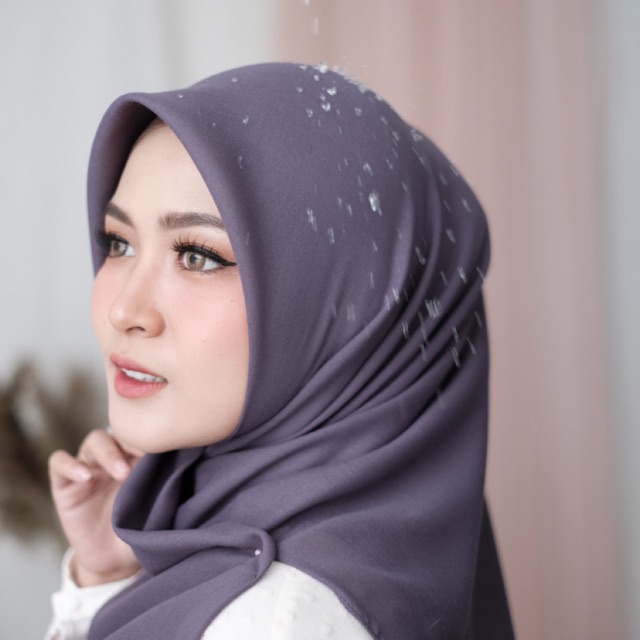 Wateresist Voile Emerald SUPERFINE SAHARA Original Syamaita Voal Hijab Kerudung TAHAN AIR
