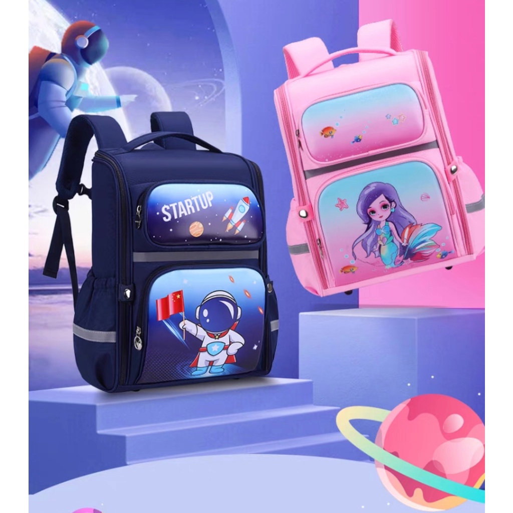 SMARTGIRL NEW TAS RANSEL ANAK SEKOLAH CEWEK COWOK IMPORT UNTUK ANAK SD 00350-00353