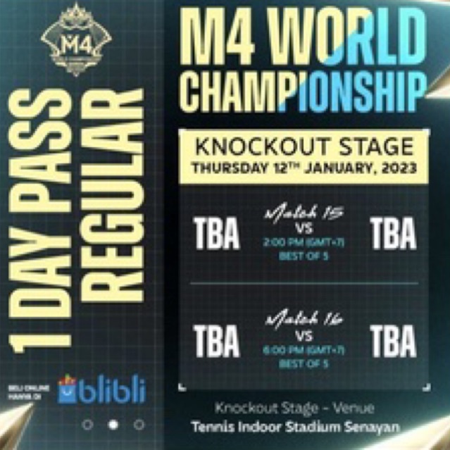 Tiket M4 tanggal 12 Januari (MYTHIC)