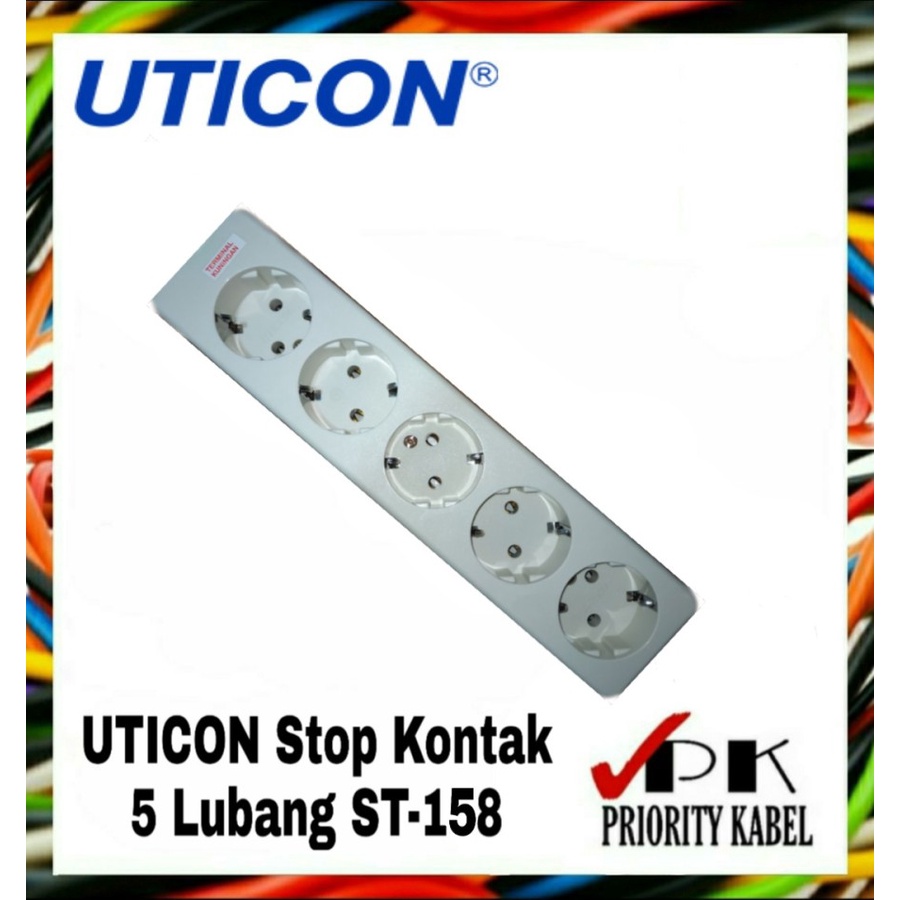 UTICON Stop Kontak Arde 1 - 6 Lubang