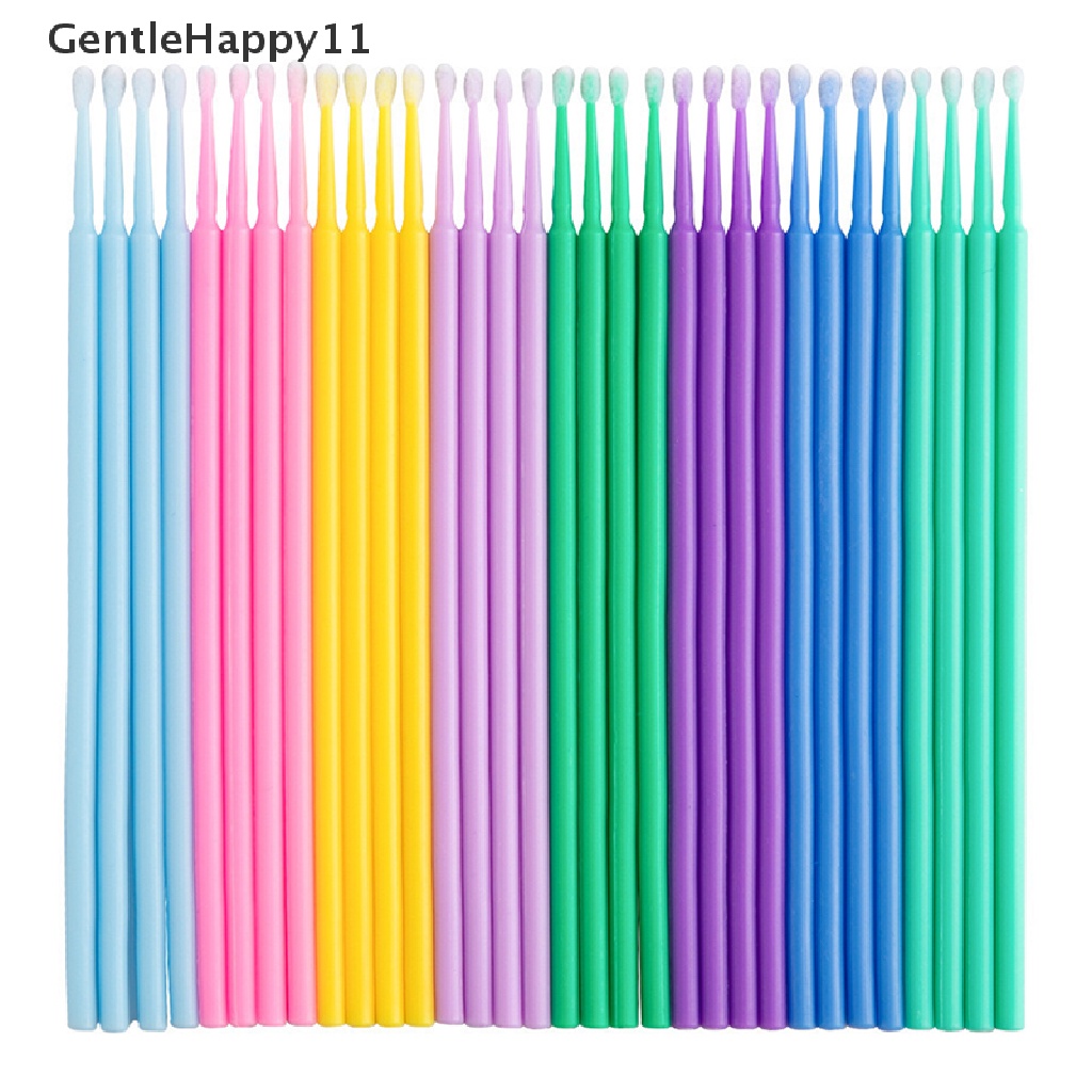 Gentlehappy 100pcs/lot Kuas Cat Sentuh Up Paint Micro Brush Tips Auto Mini Head Brush id