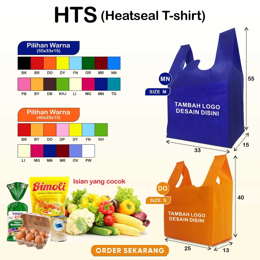 

Tas Belanja Kain Spunbond Tas Spunbond Polos Tas Branding Tas Spundbond Tas Souvenir HTS UK 55X33X15 Polos