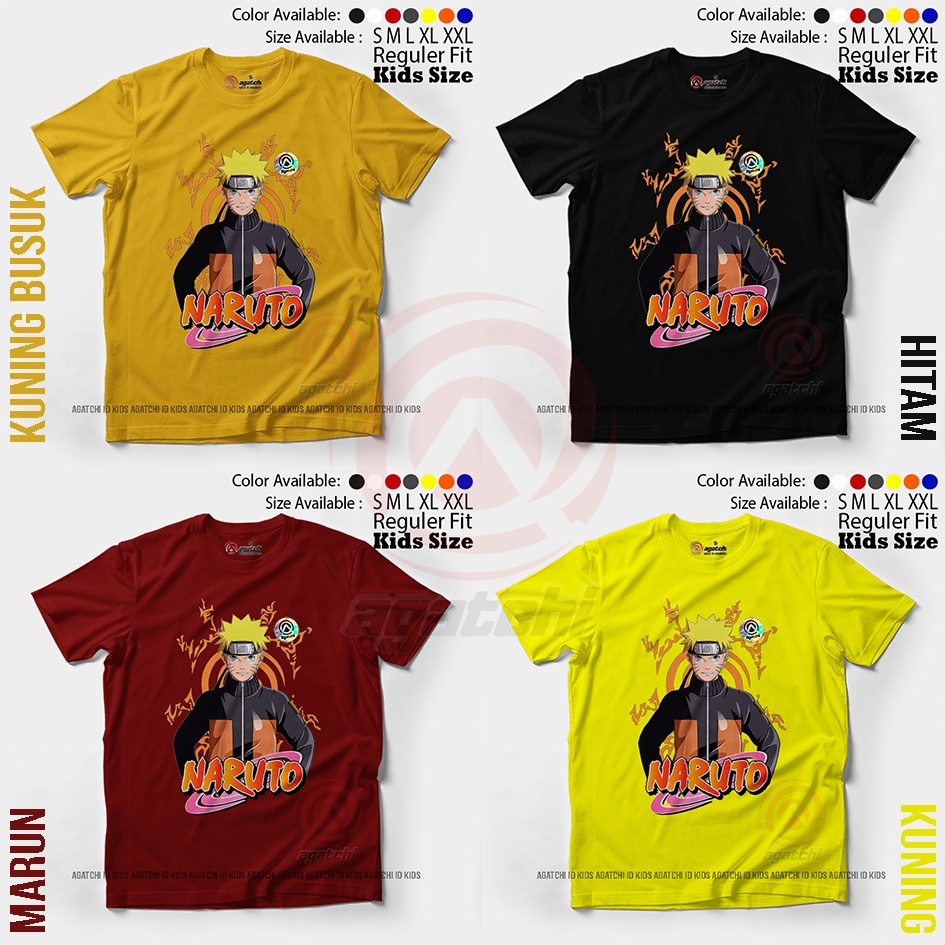 Baju Kaos Atasan Anak Laki-laki Anime Naruto Shipuden