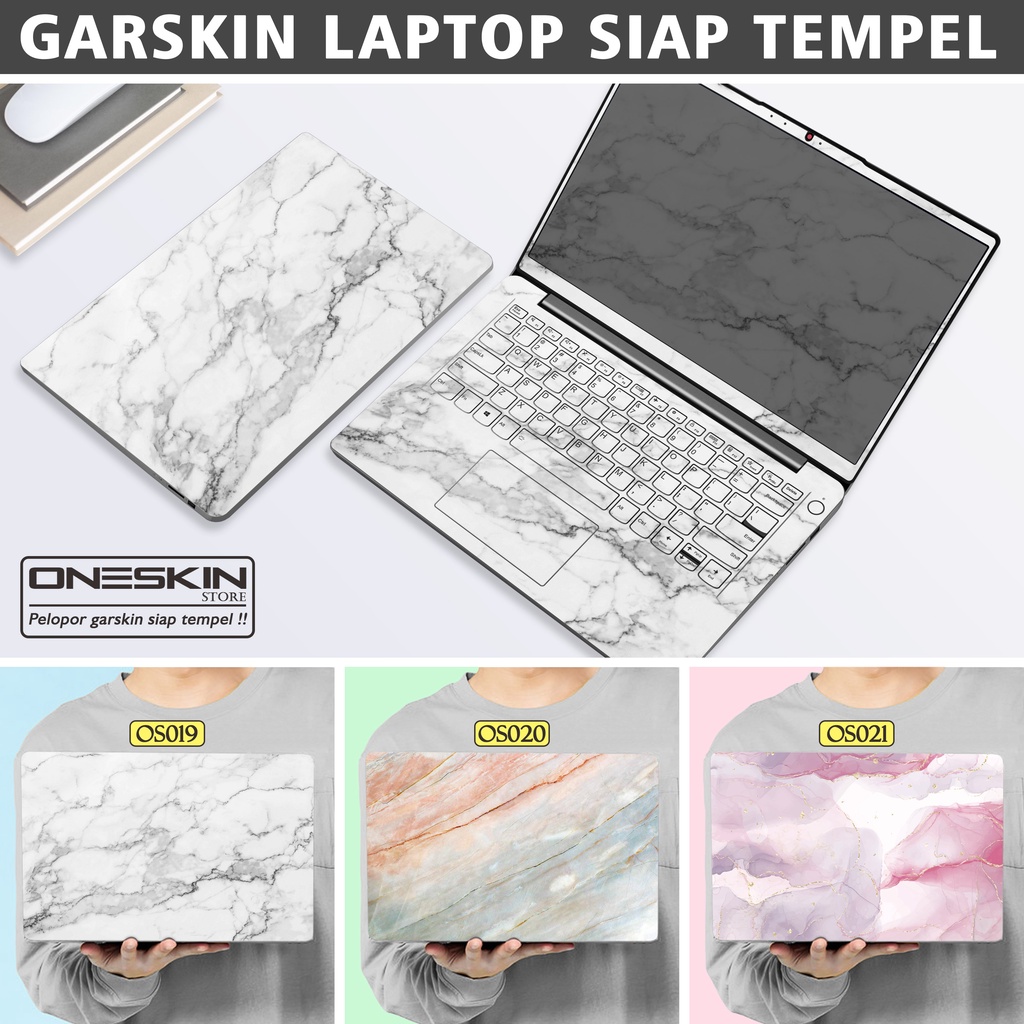 Garskin Sticker Laptop Protector Macbook Full Body Bottom Bezel Palmrest Skin Marble Unique