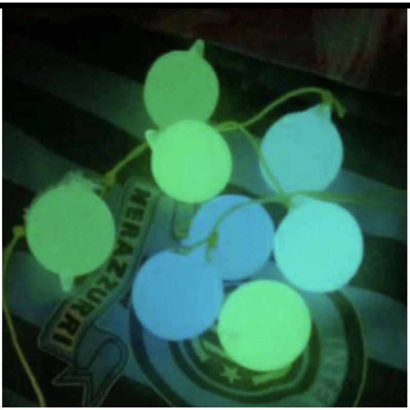 Mainan Latto Latto Viral Menyala Dalam Gelap Glow In The Dark Lato Lato kato kato etek etek lampu me