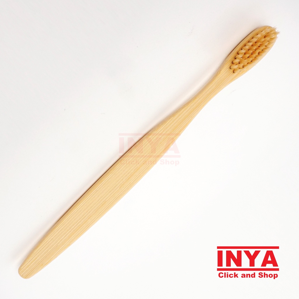 SIKAT GIGI BAMBU NATURAL BAMBOO TOOTHBRUSH 100% BIODEGRADABLE