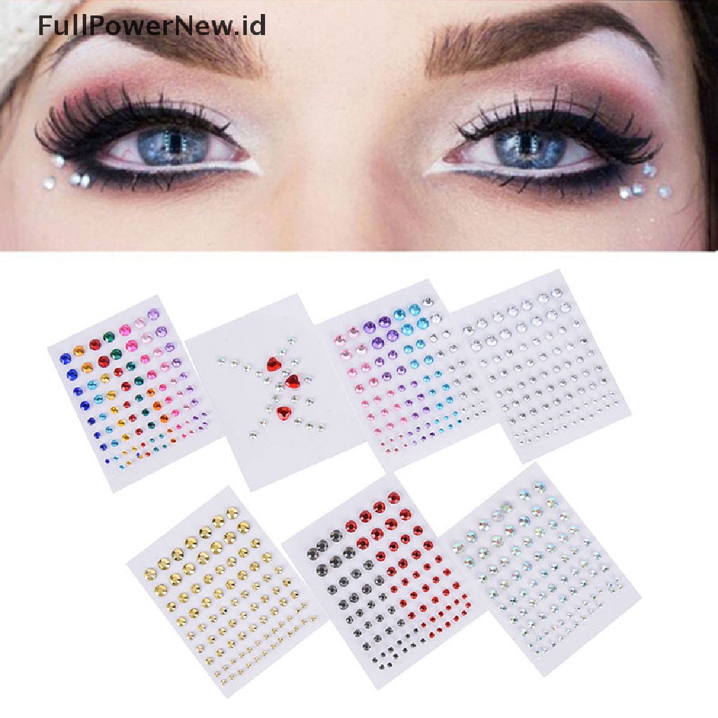 Power New Jewel Eyes Makeup Crystal Eyes Stiker Tato Diamond Glitter Makeup Stiker ID