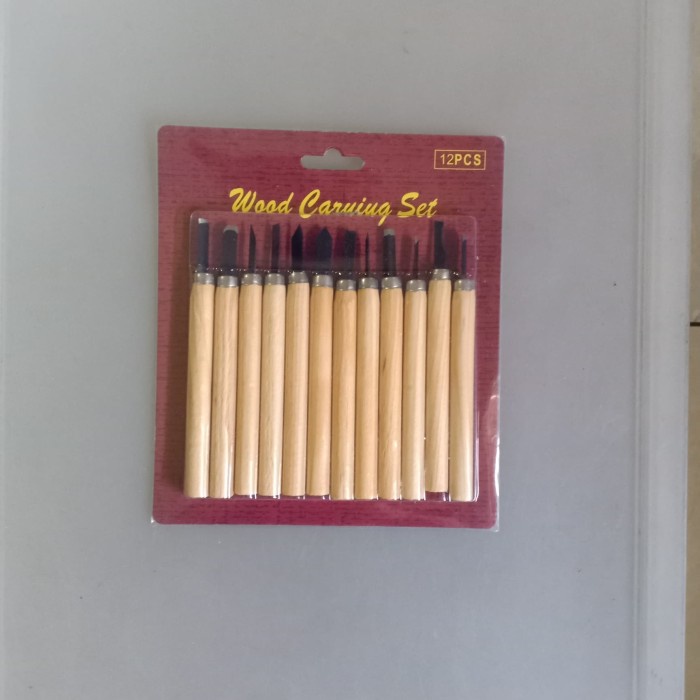 

alat pahat ukir kayu set isi 12 wood carving chisel set cukil kayu firaza1906