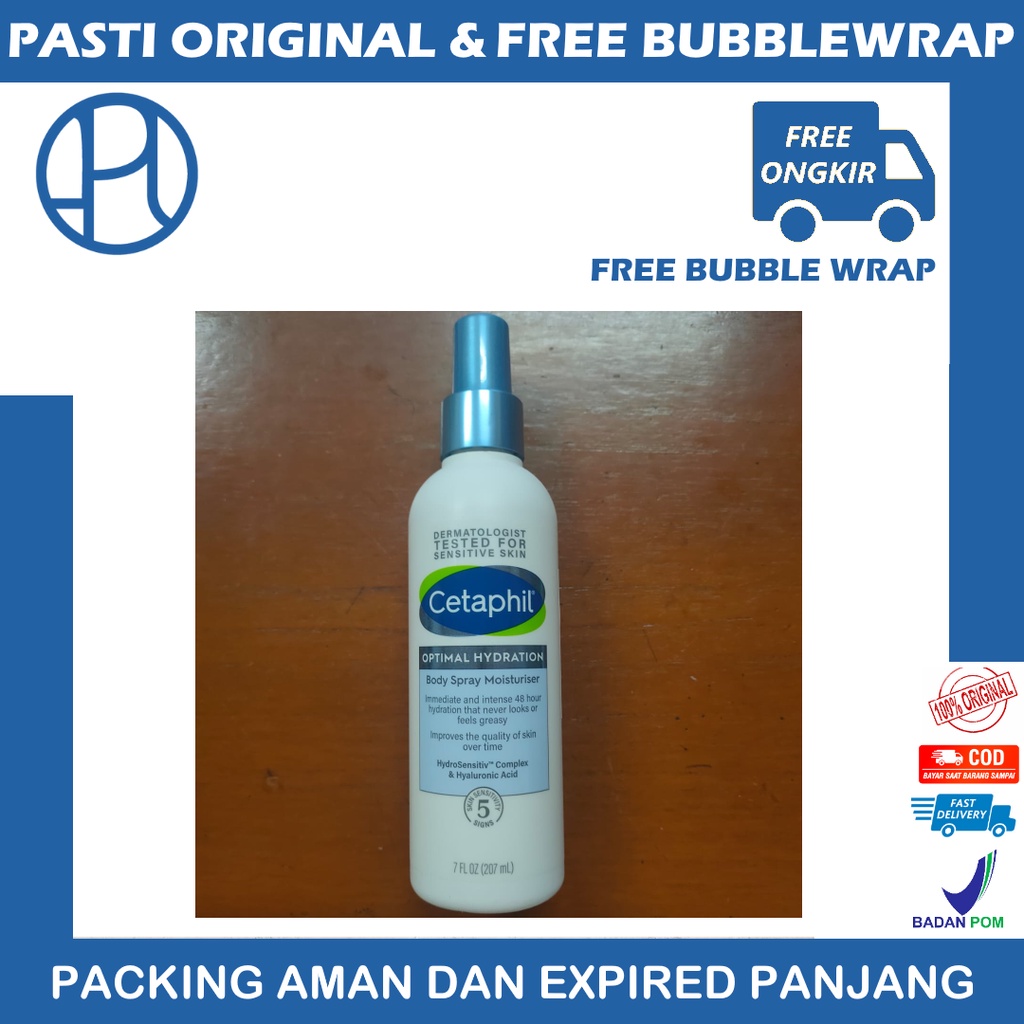 CETAPHIL OPTIMAL HYDRATION BODY SPRAY MOISTURISER 207ml