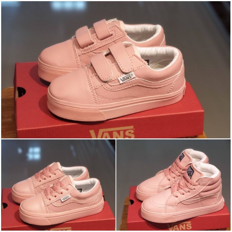 SEPATU VANS VELCRO PEACH SEKOLAH PLAY GROUP TK SD ANAK KECIL LUCU MURAH PEREMPUAN LAKI-LAKI KADO HADIAH BERKUALITAS TERJANGKAU AWET