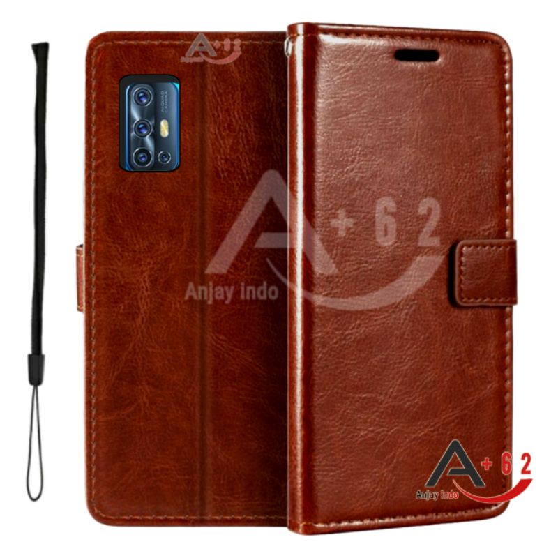 Flip Case VIVO V19 ( vivo V19 ) Indonesia Casing Cover Leather Wallet PU - Sarung Dompet Kulit Hp