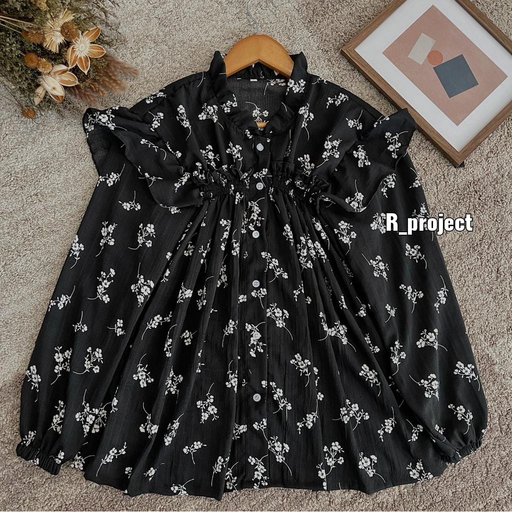 LD 130 104 | blouse motif lucu | Atasan wanita murah big size original by r_project | Promo Live ke 2