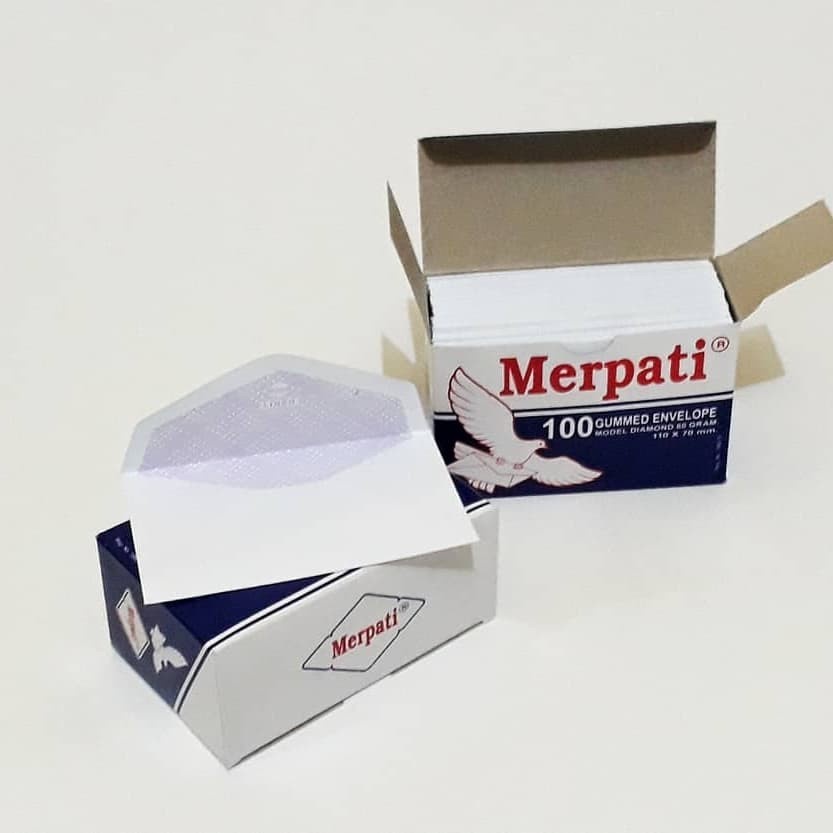

Amplop Merpati Putih Polos 110 x 70 mm