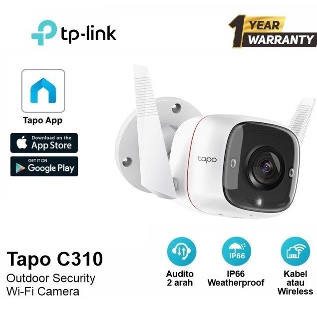 TPLink Tapo C310 3MP Outdoor Security WiFi Camera