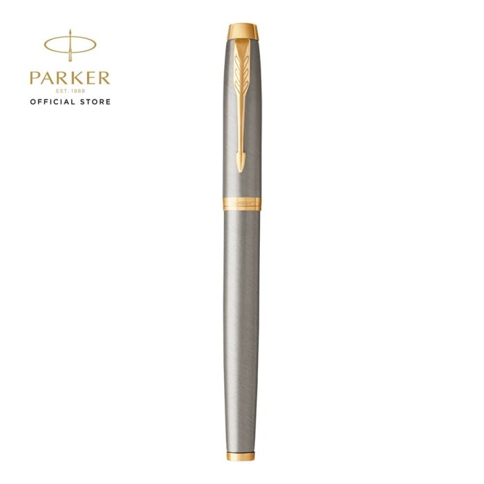 

Parker Im Brushed Metal Gold Trim Rollerball