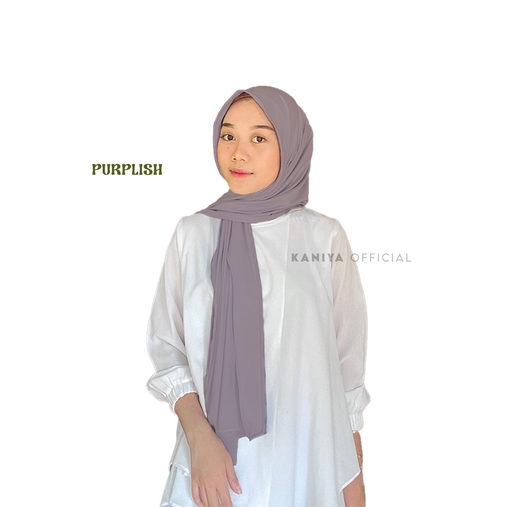 Kaniya Official - Pashmina Kaos Jersey / Pashmina Jersey-P Jersey Purplish