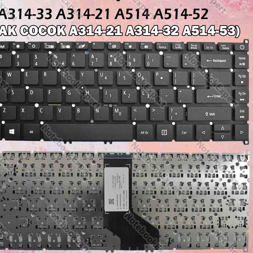 ➶ Keyboard Acer Aspire 3 A314 A314-21 A314-41 33 31 A514 A514-52 ➢