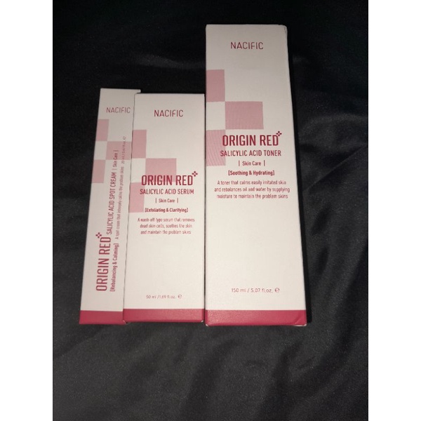 Nacific Origin Red Salicylic Acid Toner Serum Spot Cream