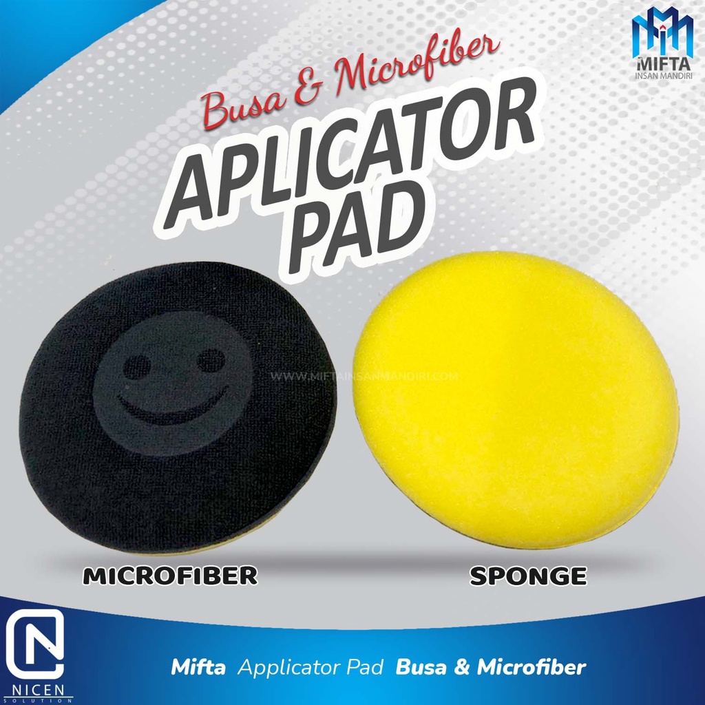 APLIKATOR PAD 2 IN 1 / NICEN APLIKATOR PAD / BUSA POLES DUA SISI