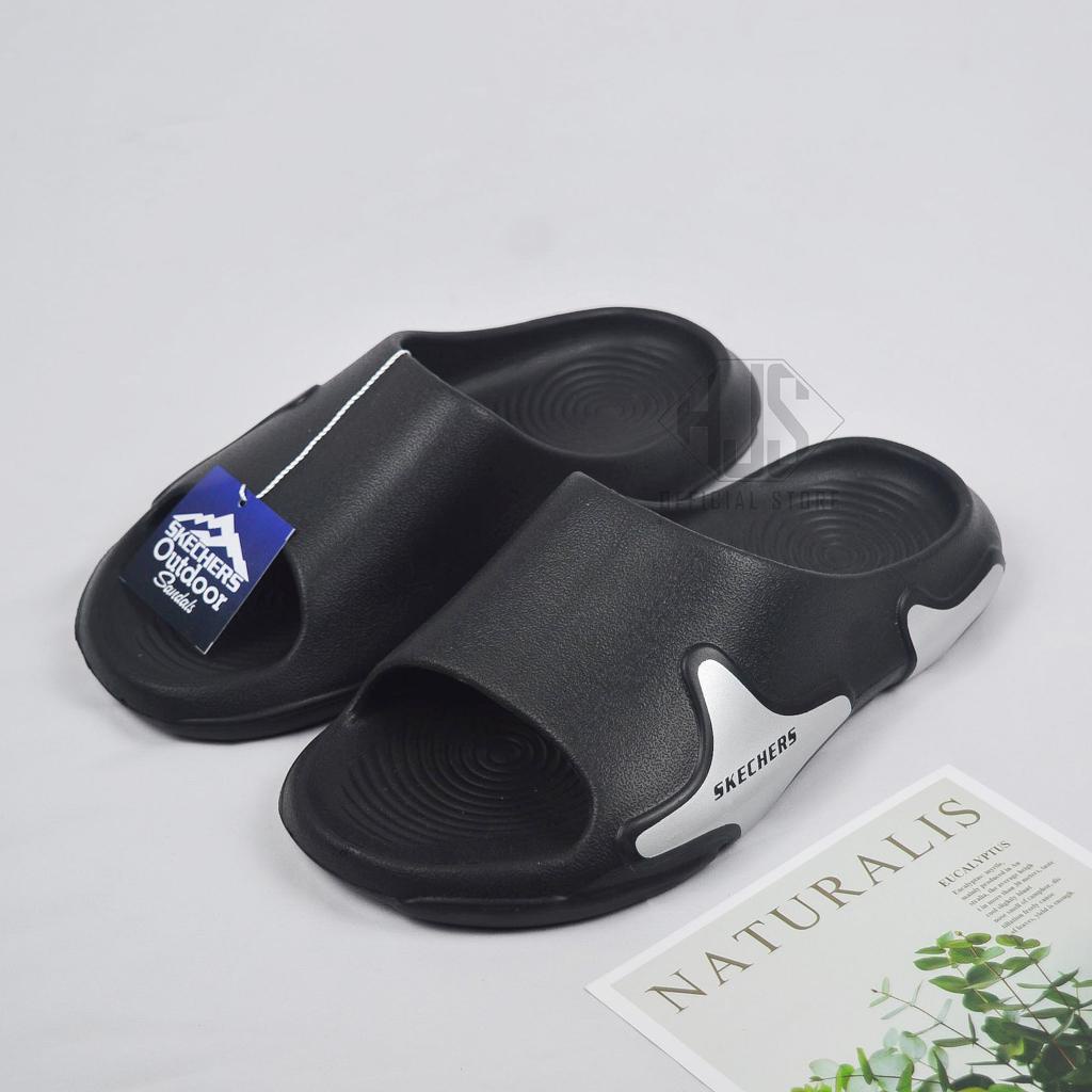 Sandal Pria Selop Skechers Sendal Selop Cowok Kekinian Sandal Pria Terbaru Sendal Slop Pria Murah